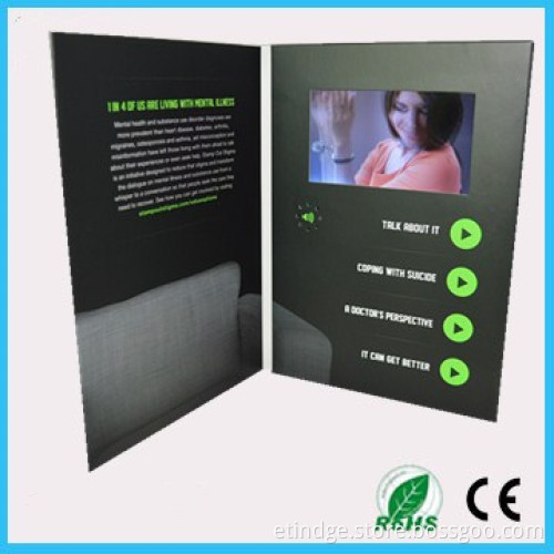 4.3 Inch Custom Invitation LCD Video Greeting Card